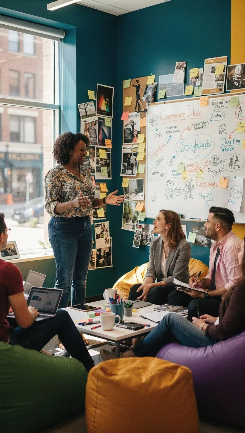 Nowoczesna recepcja z przyjaznym układem mebli.
